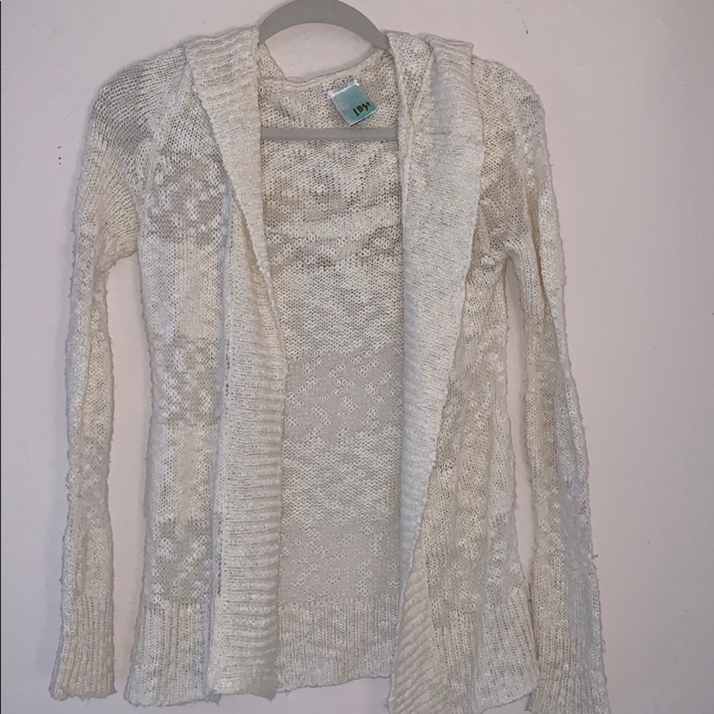 Hooded cardigan